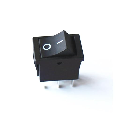 2 Stück KCD2 15 x 21 mm schwarzer Wippschalter EIN/AUS, 2 kleine 6-polige Schalter 2 Stück KCD2 15 x 21 mm schwarzer Wippschalter EIN/AUS, 2 kleine 6-polige Schalter von KFVMVTDW