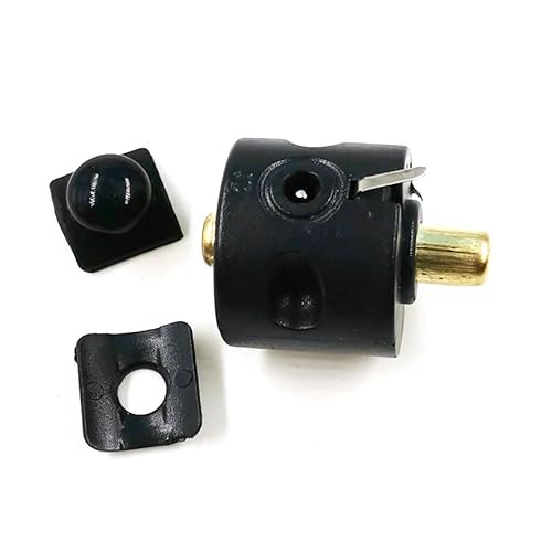 2 Stück Taschenlampe 24 mm Schalterteile mit Ladeanschlussloch zentrale Schalterbaugruppe zentraler Metall-Gummi-Knopfschalter von KFVMVTDW