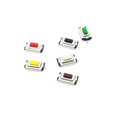 50 Stück 3 * 6 * 2,5mm 3 * 6 * 2,5H 3x6x2,5mm SMD Druckknopfschalter Mikroschalter Taktilschalter(Green) von KFVMVTDW