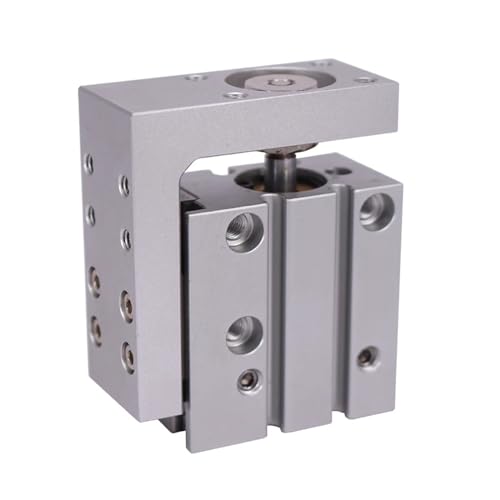 Führungsschienenzylinder, Präzisions-Pneumatik-Gleitführungsstangenzylinder, lineare Seitenschiene HLH6 X10S 30S 40S 60S(30mm stroke) von KFVMVTDW
