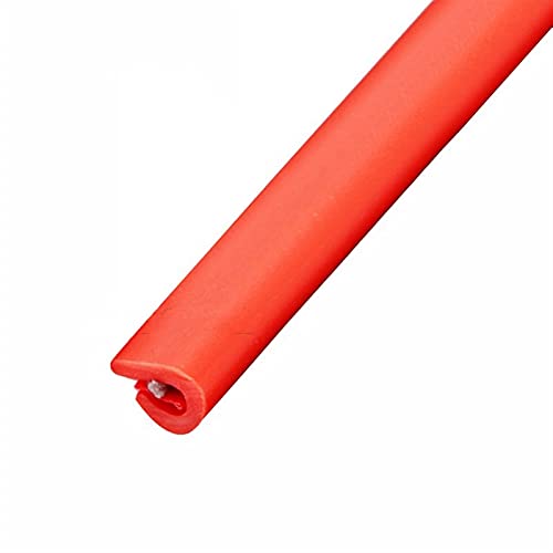 Fensterdichtung,Fensterdichtungen Kunststofffenste Autotür Gummistreifenkanten Wachen Self-Adhäsion Dichtungsband Kratzer Schutz Universal Auto Dekoration Zubehör(Red) von KFXYSM