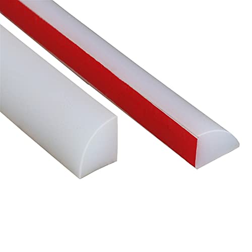 Fensterdichtung,Fensterdichtungen Kunststofffenste Dreieck Silikon Wasserstopper Badezimmer und Küche Wasser Barrieren Selbstklebende Anschlag Wasserboden Trennstreifen(50CM) von KFXYSM