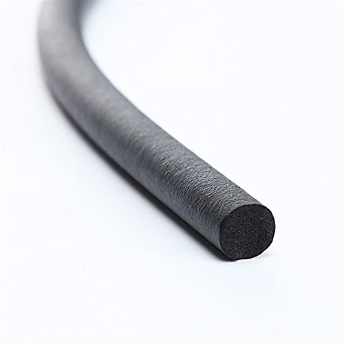 Fensterdichtung,Fensterdichtungen Kunststofffenste Gummischaumschwamm Dichtungsstreifen Runde Dia Black(10M_DIA. 4MM) von KFXYSM