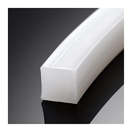 Fensterdichtung,Fensterdichtungen Kunststofffenste Hochtemperaturbeständiger fester Silikon-Gummi-Dichtungsstreifen-Quadrat-Silikonstreifen(6x6mm 5M) von KFXYSM