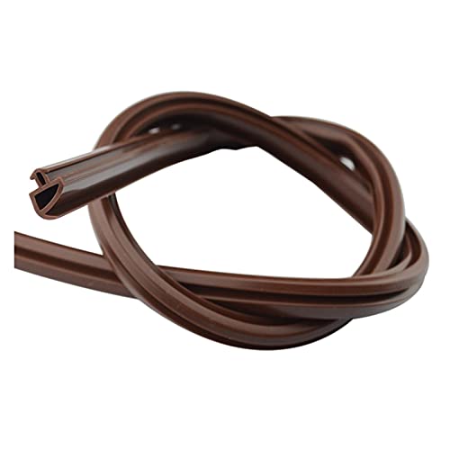 Fensterdichtung,Fensterdichtungen Kunststofffenste Tubular Dichtung Weathertrip Aluminium Türfenster Slot Dichtungsstreifen Dreieck Silikonkautschuk(Brown) von KFXYSM