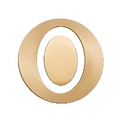 Hausnummernschild Retro Soild Messing House Türschild Wand befestigter 2,5 Zoll hoch(Number 0) von KFXYSM