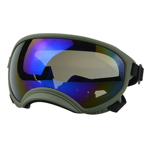 Hundebrille,Hundebrille FüR Kleine Hunde Mittelgroße und große Hunde Coole wasserdichte, Winddichte, schneefeste UV-Sonnenbrille for(Pink,S) von KFXYSM