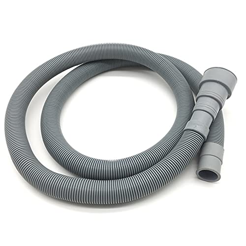KFXYSM Duschschlauch, Schlauch Dusche 1 Stücke 2,5 M/3,0 M PVC Waschmaschine Geschirrspüler Ablauf Abfall Schlauch Verlängerung Rohr Mit Halterung Set Waschmaschine(300cm) von KFXYSM