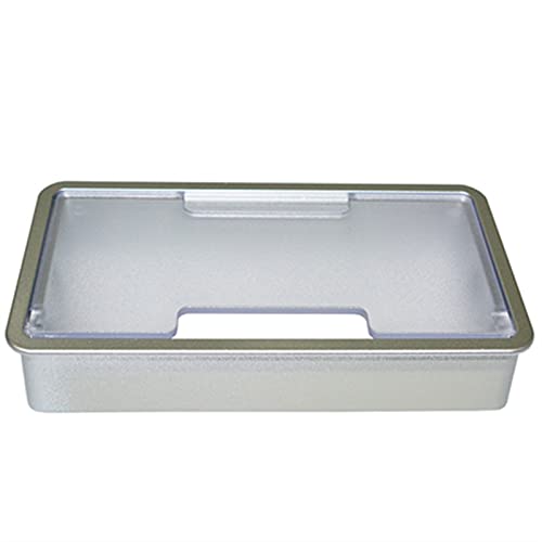 KFXYSM Kabeldurchführung Schreibtisch,Kabeldurchlass Kunststoff-Schreibtisch-Drahtloch-Deckel-Basis-rechteckiger PC-Tisch-Kabel-Outlet-Tülle for Drahtorganisator Dekorative Möbelhardware(Silver) von KFXYSM