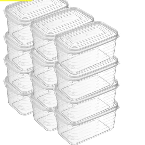 KFXYSM KüHlschrank Organizer,KüHlschrank Boxen 12/1 STÜCKE Kühlschrank-Aufbewahrungsboxen Küche Lebensmittel Frischhaltebox Mit Deckel Kaltlagerung von KFXYSM