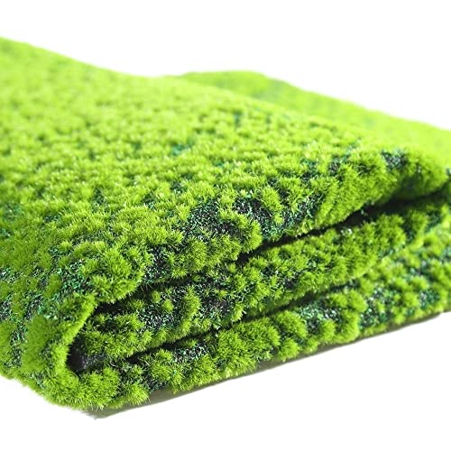 KFXYSM Kunstrasen Outdoor,Rasenteppich 1 stücke künstliche Rasen moos Matte Simulation Pflanze Hintergrund innen Wand bryophyte grün(Green Bottom) von KFXYSM