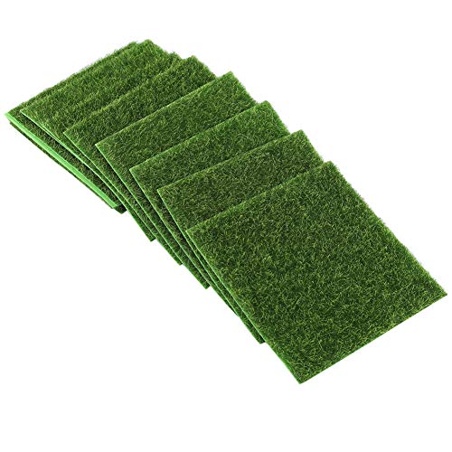 KFXYSM Kunstrasen Outdoor,Rasenteppich 10 stücke berühren gefälschte moos künstliche Gras mat Turf Rasen Garten Micro Landschaft Ornament Hause Dekoration liefert Simulation von KFXYSM