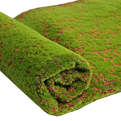 KFXYSM Kunstrasen Outdoor,Rasenteppich 1M * Strohmatte Grüner künstlicher Rasen Teppich Fake Turf Home Garden Moos(B) von KFXYSM