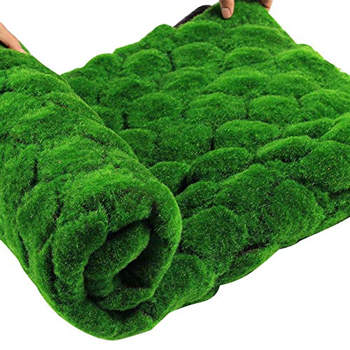 KFXYSM Kunstrasen Outdoor,Rasenteppich 1MX1M Strohmatte Grün Künstliche Rasen Teppich Fake Turf Home Garten Moss Body DIY Hochzeit Dekoration Gras(A) von KFXYSM
