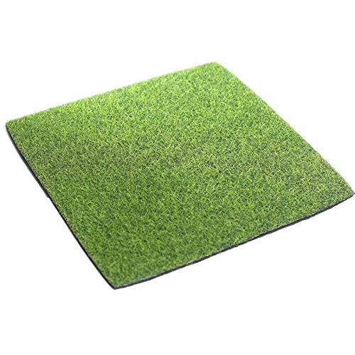 KFXYSM Kunstrasen Outdoor,Rasenteppich 2 stücke künstliche Gras Matte Kunststoff Rasen grün synthetische Garten Miniatur für Turf mini Ornament(30cmx30cm) von KFXYSM