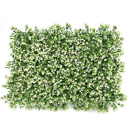 KFXYSM Kunstrasen Outdoor,Rasenteppich Künstliche Pflanze Gefälschte Rasen Eukalyptusblatt Grün Sonnenblume für den Garten Hinterhof Wanddekoration(A) von KFXYSM