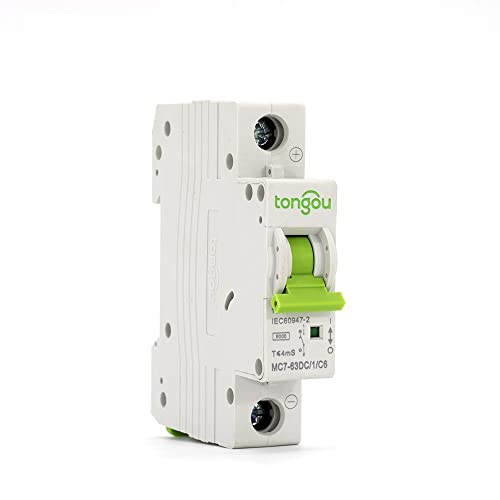KFXYSM Sicherungsautomat, Leitungsschutzschalter 1P 2P DC 6A 10A 16A 25A 32A 40A 50A 63A DC 250V 550V Leistungsschalter Solar Breaker DC MCB(2P DC 550V,25A) von KFXYSM