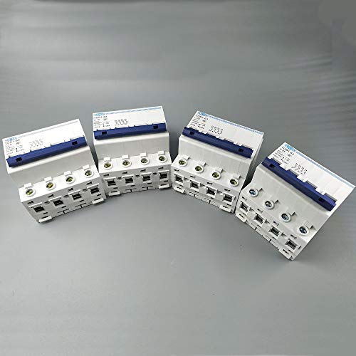 KFXYSM Sicherungsautomat, Leitungsschutzschalter 4P AC MCB C Typ 230/400V~ 50HZ/60HZ Mini Leistungsschalter 3A 6A 10A 16A 20A 25A 32A 40A 50A 63A(4P 3A) von KFXYSM