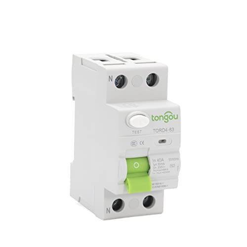 KFXYSM Sicherungsautomat, Leitungsschutzschalter AC 2P 16A 1 0MA 30. MA 6KA RCCB RCD 110V 230V Reststromschutzschalter Differentialbrecher Sicherheitsschalter(2 Pole 10 mA,63A) von KFXYSM