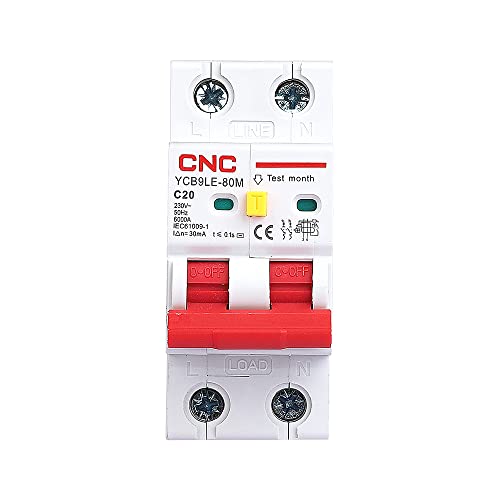 KFXYSM Sicherungsautomat, Leitungsschutzschalter CNC 2P 4P 230V RCBO MCB 3 0mA Reststromschutzschalter mit Überstrom- und Leckschutz(2,25A) von KFXYSM