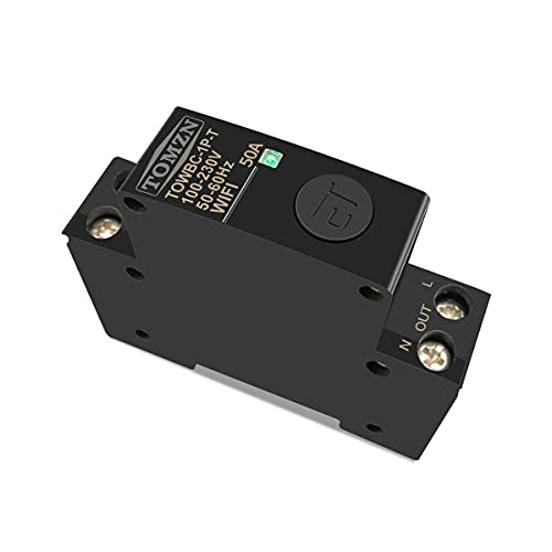 KFXYSM Sicherungsautomat, Leitungsschutzschalter Hutschiene W-LAN Leistungsschalter Smart Switch Fernbedienung durch intelligente Lebensdauer for Smart Home 18mm 32A 50A(50A) von KFXYSM