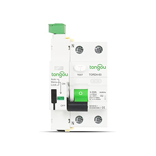 KFXYSM Sicherungsautomat, Leitungsschutzschalter RCD RCCB Typ AC Smart Automatische Selbstwiedereinschaltvorrichtung Differentialschutzschalter 2P 230V 6KA 63A 10mA 30mA 100mA 300mA(2Pole 300mA,32A) von KFXYSM