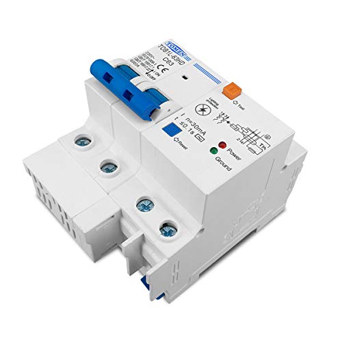 KFXYSM Sicherungsautomat, Leitungsschutzschalter Reststromschutzschalter Hauptschalter mit Überspannungsschutz Rcbo mcb. Mit Blitzschutz SPD.(25A) von KFXYSM