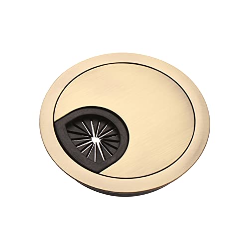Kabeldurchführung Schreibtisch,Kabeldurchlass 2 Stück Zink-Alloy-Schreibtisch-Drahtloch-Cover-Computer-eidige Tidy-Tatsel-Tisch-Kabel-Auslass-Anschluss-Oberflächenleitungs-Box-Tabellenkabel-Befestigun von KFXYSM