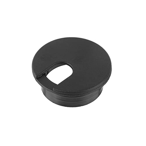Kabeldurchführung Schreibtisch,Kabeldurchlass 2pcs 35/50mm Drahtloch Abdeckung Computer Tülle Schreibtisch Tischkabel Fastener Line Box Kabelklemme Schnalle Linie Tidy Lagerhalter Hardware(Black-35mm) von KFXYSM