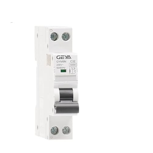 Sicherungsautomat, Leitungsschutzschalter 1P+N MCB 6A 10A 16A 20A 25A 32A 40A 220V AC Leistungsschalter 6KA C Kurve B Kurve(C Curve,25A) von KFXYSM