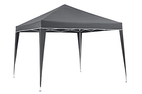 KG KITGARDEN Deluxe Pavillon, Metall Kunststoff, grau, 3x3m von KG KITGARDEN