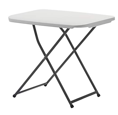 KG KITGARDEN - Klappbarer und höhenverstellbarer Beistelltisch, 75 x 50 x 56-73 cm, weiß, faltbar KG KITGARDEN - Klappbarer und höhenverstellbarer Beistelltisch, 75 x 50 x 56-73 cm, weiß, faltbar von KG KITGARDEN