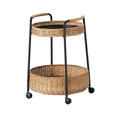 KG7HQRP Beweglicher Sofatisch, 2-stöckiger Aufbewahrungstisch, Couchtisch, Nachttisch, 4 Rollen, 50 x 50 x 66 cm KG7HQRP Beweglicher Sofatisch, 2-stöckiger Aufbewahrungstisch, Couchtisch, Nachttisch, 4 Rollen, 50 x 50 x 66 cm von KG7HQRP