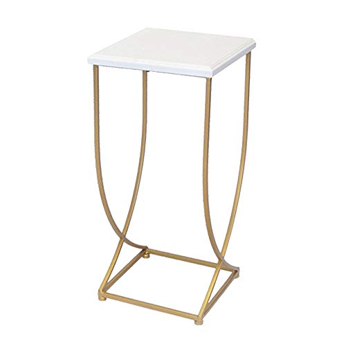 KG7HQRP Nordischer Wohnzimmer-Sofa-Beistelltisch, Schmiedeeisen, Nachttisch, Regal (Farbe: A) (A) von KG7HQRP