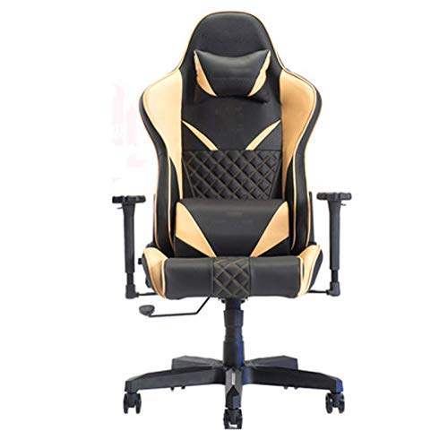 KG7HQRP Renovation House E Sportstuhl Gaming Stuhl Ergonomisch Verstellbar Hohe Rückenlehne Drehbar PU Leder Racing Computer Schreibtisch und Stuhl Gelb KG7HQRP Renovation House E Sportstuhl Gaming Stuhl Ergonomisch Verstellbar Hohe Rückenlehne Drehbar PU Leder Racing Computer Schreibtisch und Stuhl Gelb von KG7HQRP