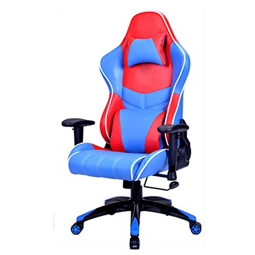 KG7HQRP Renovation House E Sportstuhl Gaming Stuhl Ergonomisch Verstellbar Hohe Rückenlehne Drehbar PU Leder Racing Computer Schreibtisch und Stuhl Gelb von KG7HQRP