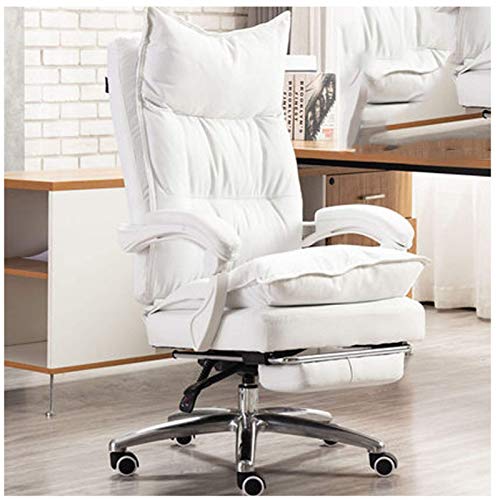 KG7HQRP Renovierung Haus Bürostuhl Arbeitszimmer Computerstuhl Stoff Boss Stuhl Liegestuhl Bürostuhl Drehstuhl Bequem Home Gaming Mittagspause Sitz Braun von KG7HQRP