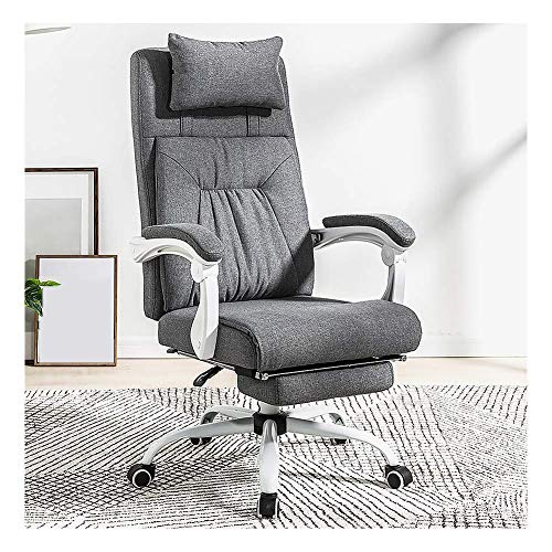 KG7HQRP Renovierung Haus Bürostuhl Bürostuhl Computerstuhl Boss Stuhl Ergonomischer Stuhl Liegestuhl Gaming Stuhl Zuhause Drehstuhl Schreibtisch Business Grau von KG7HQRP