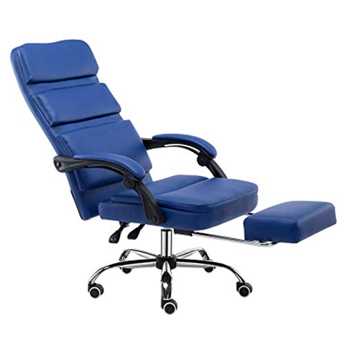 KG7HQRP Renovierung Haus Bürostuhl Business Boss Stuhl Leder Heben Rücken Drehstuhl Liegestuhl Studie Konferenz Stuhl Gaming Stuhl grau A von KG7HQRP