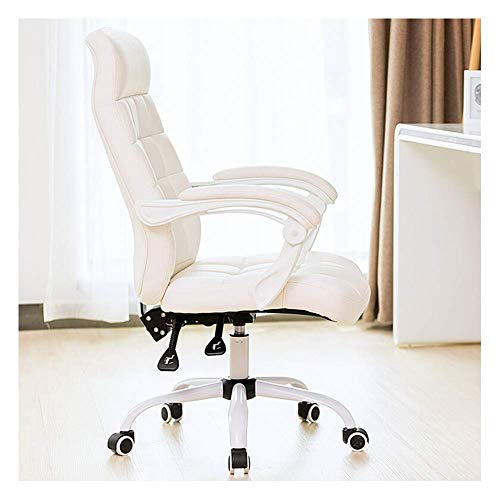 KG7HQRP Renovierung Haus Bürostuhl Computer Bürostuhl Ergonomischer Stuhl Zuhause Schlafzimmer Drehstuhl Rückenlehne Studentenstuhl Lehnstuhl Weiß B von KG7HQRP