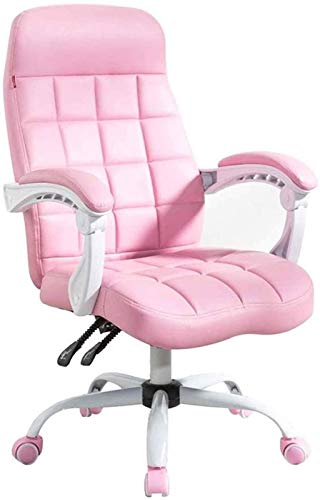 KG7HQRP Renovierung Haus Bürostuhl Ergonomischer Bürostuhl mit Armlehnen Hohe Rückenlehne Bürostuhl Heavy Duty Dicke Polsterung Leder Schreibtischstuhl von KG7HQRP
