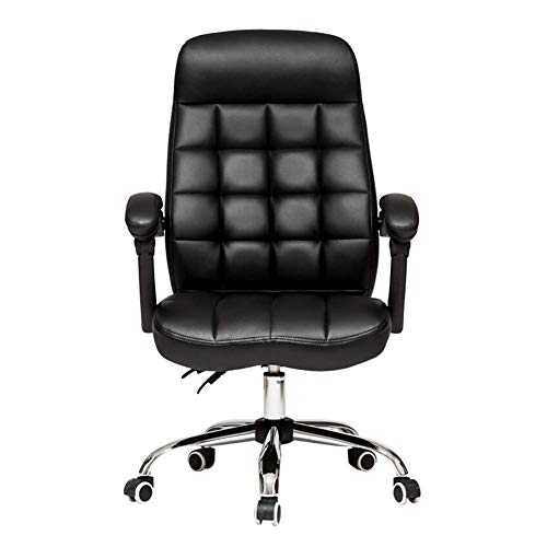 KG7HQRP Renovierung Haus Bürostuhl Leder Computerstuhl Ergonomischer Bürostuhl Boss Stuhl Game Chair Liegestuhl Drehstuhl Hebestuhl Weiß A von KG7HQRP