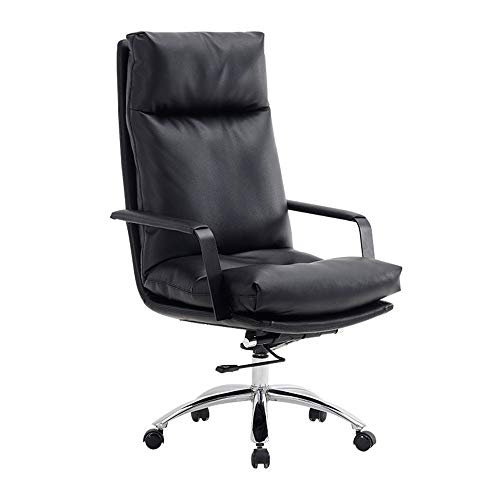KG7HQRP Renovierung Haus Bürostuhl Schreibtischstuhl Drehsitz Business Hochlehner Drehstuhl Zuhause Freizeit Computertisch Büro Zuhause (Farbe: Schwarz, Größe: 111 x 65 x 75 cm) von KG7HQRP