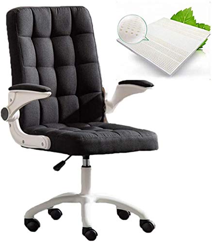 KG7HQRP Renovierung Haus Bürostuhl mit Armlehnen Schreibtischstuhl Computerstühle Videospielstuhl Drehstühle (Farbe: Grau) von KG7HQRP