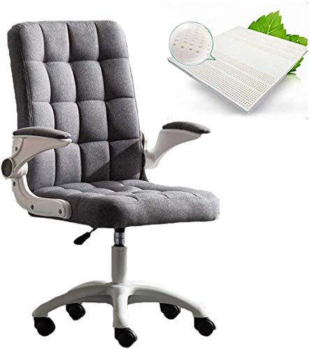 KG7HQRP Renovierung Haus Bürostuhl mit Armlehnen Schreibtischstuhl Computerstühle Videospielstuhl Drehstühle (Farbe: Grau) von KG7HQRP