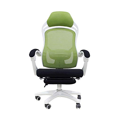KG7HQRP Renovierung Haus Computer Stuhl Home Reclining Bürostuhl Einfacher Gaming Stuhl Mesh Drehstuhl Mittagspause Stuhl Grün für Home Office von KG7HQRP