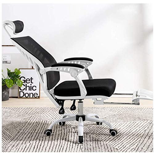 KG7HQRP Renovierung Haus Computerstuhl Boss Stuhl Gaming Drehbarer Rückenlehne Stuhl Ergonomischer Schmetterling Design Stuhl Bequeme Liege Weiß von KG7HQRP