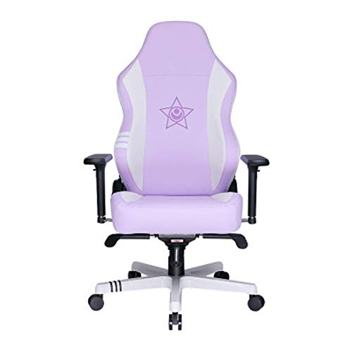 KG7HQRP Renovierung Haus Game Stuhl Home Computer Stuhl Ergonomischer Spielstuhl Niedlich Kawaii Stil Bürostuhl PU Leder Hohe Rückenlehne Racing Computer Stuhl Lila von KG7HQRP