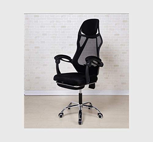 KG7HQRP Renovierung Haus Home Gaming Stuhl Gaming Stuhl Einfacher Bürostuhl Drehstuhl Freizeitstuhl Ergonomischer Stuhl Mesh Game Chair Simple Lift Chair Weiß für Home Office von KG7HQRP