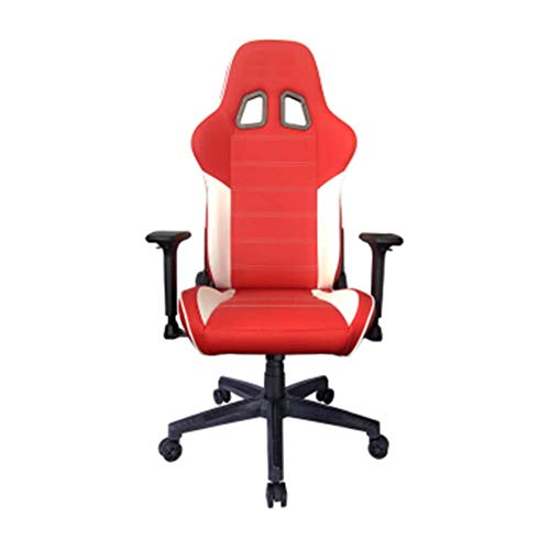 KG7HQRP Renovierung Haus Spiel Bürostühle mit Armlehnen Spiel Bürostühle mit Armlehnen Gaming Computer Stuhl Ergonomischer Bürostuhl Liege Home Student Lernstuhl Hebbar Schwarz und Weiß von KG7HQRP